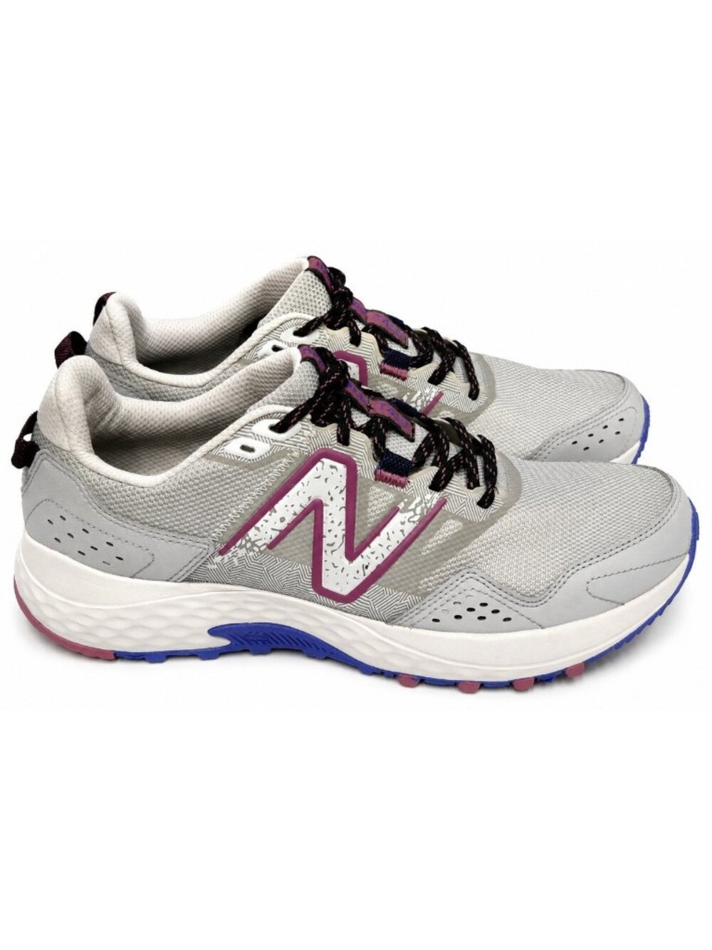 New Balance 410v8 Womens Trail Running Shoes 11 D Grey Purple Sneakers WT410LR8